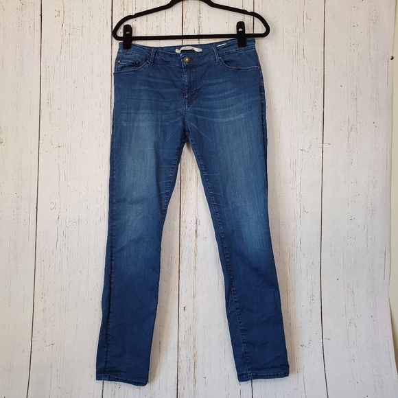 Zara Woman Slim Fit Lightly Distressed Jeans 12